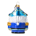 Load image into Gallery viewer, Blue Nutcracker - Glass Christmas Ornament.
